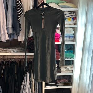 SKIMS Dark Green Long Sleeve Dress